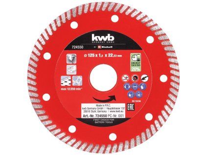 Příslušenství úhlové brusky Extra thin cut disc 125x1,2