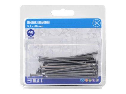 hřebík stavební 80x3,1mm (40ks)