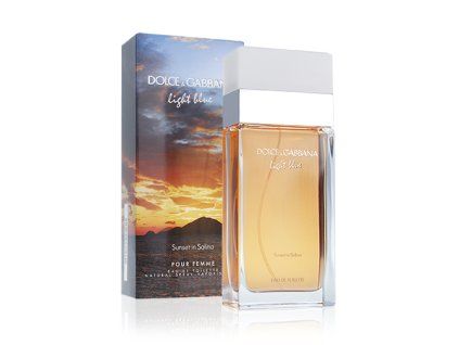 dolce gabbana light blue sunset in salina