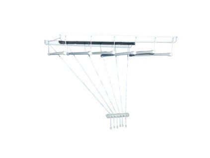 sušák stropový IDEAL 130cm 6 tyčí PH+kov. BÍ