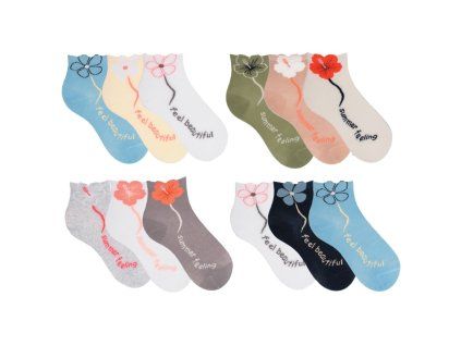 36954 (3 páry) (1 pack) (Barva mix)