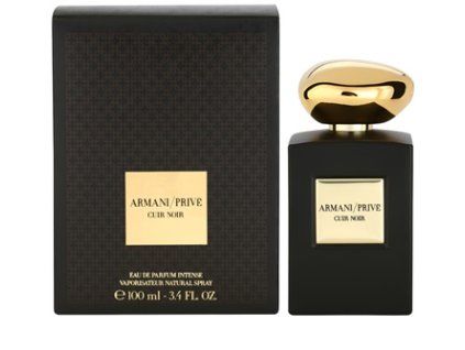 armani prive cuir noir