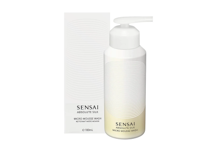 sensai absolute silk micro mousse wash