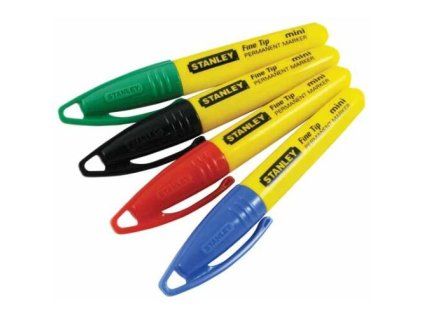 značkovač permanentní mini 1-47-329 STANLEY mix barev