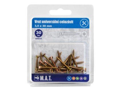 vrut un.celozávit 3,5x 30mm ZZ (30ks)