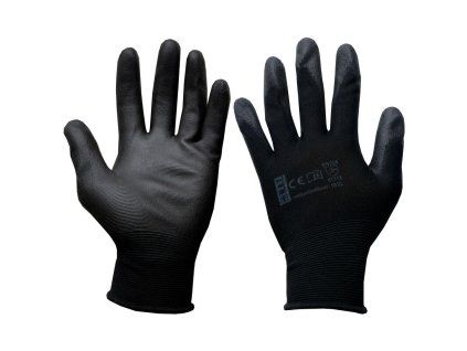 rukavice PURE BLACK PU 10