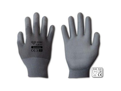 rukavice PURE GRAY PU 9