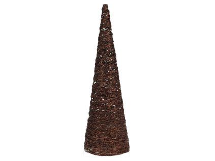 dekorace PYRAMIDA 40cm, kov., 20LED, HN