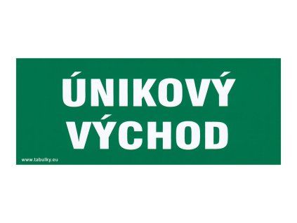 tabulka - ÚNIKOVÝ VÝCHOD 210x87mm samolepicí