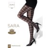 punčochové kalhoty vzorované Sara 20/40 DEN (Barva kostka, Velikost S.)