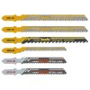 Pilové listy pro přímočaré pily JIG SAW BLADE SET 6 PCS,PL.BOX