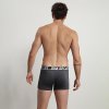 DIM SPORT MICROFIBRE BOXER 3x - Pánské sportovní boxerky 3 ks - šedá - modrá - černá (Velikost L)