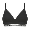 DIM ICONS PADDED TRIANGLE BRA - Dámská vyztužená podprsenka bez kostic - černá (Velikost 75 A)