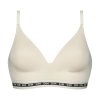 DIM ICONS PADDED TRIANGLE BRA - Dámská vyztužená podprsenka bez kostic - smetanová (Velikost 75 A)