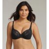 PLAYTEX FLOWER ELEGANCE RCS UNDERWIRE BRA - Dámská krajkovaná podprsenka s kosticí - černá (Velikost 75 C)