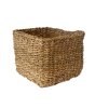 košík hranatý vysoký malý 18x18x14cm mořská tráva