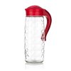 džbán skleněný 1600ml, PH víčko, rukojeť ČRV