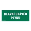 tabulka - HLAVNÍ UZÁVĚR PLYNU 210x87mm samolepicí