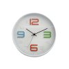 hodiny nástěnné pr.30cm,3D ciferník,PH,sklo,kov BÍ/barevná čísla