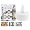 svíčka čajová LED pr 3,5cm BÍ (16ks mix) s bateriemi