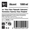 dóza AKCENT čtverc. 1,0l skl.+nerez víčko
