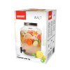 láhev 8000ml skleněná s kohoutkem, kov.víčko
