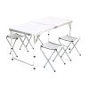 set kemping BILBAO stůl Al + 4 stoličky