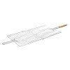 opékač na 3 ryby 54x27x27cm BBQ, dřev. rukojeť