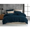 Mušelínové povlečení 140x200, 70x90 cm tmavě modré