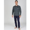 Pánské dlouhé pyžamo P MARLON (Velikost XL)