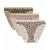 DIM LES POCKETS COTTON SLIP 3x - Dámské bavlněné kalhotky 3 ks - světle hnědá - smetanová (Velikost M)