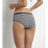 DIM LES POCKETS COTTON BOXER 3x - Dámské bavlněné kalhotky 3 ks - černá - světle modrá - bílá (Velikost M)