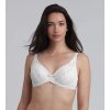 PLAYTEX FLOWER ELEGANCE RCS UNDERWIRE BRA - Dámská krajkovaná podprsenka s kosticí - bílá (Velikost 100 C)