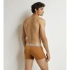 DIM COTTON STRETCH BIO BOXER 3x - Pánské boxerky z bio bavlny 3ks - oranžová - tmavě zelená - světle hnědá (Velikost M)