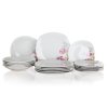 sada jídelní DOLORES square 18díl. porcelánová BÍ