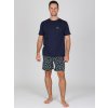 Pánské krátké pyžamo P LEON s motivem kol (Velikost L)