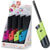 zapalovač PRISM 19cm plamínkový, dětská pojistka, mix barev