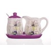 mlékovka + cukřenka LAVENDER keramická