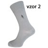 Pánské ponožky 5074 světle šedé vzor 2 (Velikost 39-42)