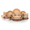 sada jídelní SPIRAL BROWN 30díl. keramická