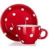 šálek + podšálek 100ml puntíky ČRV keramický