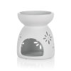 aromalampa 8x9cm VLOČKY BÍ porcelánová