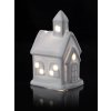 dekorace LED DOMEČEK porcelán.BÍ (var.4)