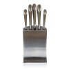 nůž METALLIC Platinum nerez sada 5díl. + stojan nerez