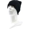 Čepice pánská pletená LEVORG ohrnovací ČERNÁ (Velikost uni, Barva černá)