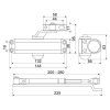 zavírač dveřní RZ.202.AR 20-45kg STŘ s aretací RICHTER