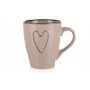hrnek 310ml HEART BÉŽ keramický