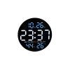 hodiny nástěnné digitální pr.25cm,PH ČER
