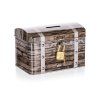 kasička TRUHLA 12,8x8,4x8,4cm plech.HN