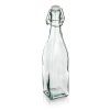 láhev s pákovým uzávěrem 500ml hranatá skleněná YARA
